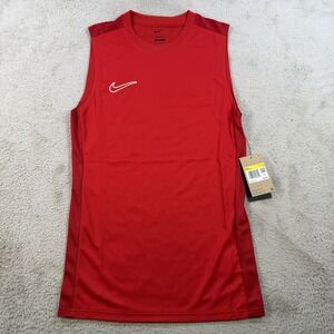 Nike Tank Top Mens Small Red Slim Fit Dri-Fit Performance Active Sleeveless